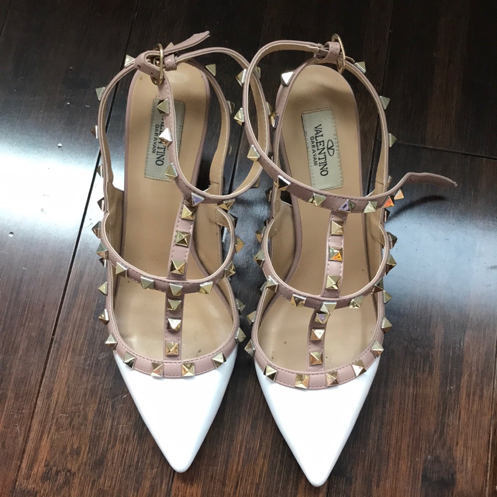Valentino T-Strap Rockstud Heels